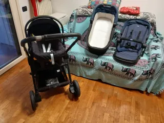 Trio Chicco Navicella + Ovetto + Passeggino