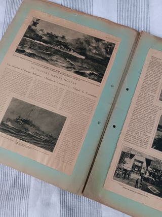 ALBUM 1930 RECORTES PRENSA MARINA GUERRA ESPAÑA