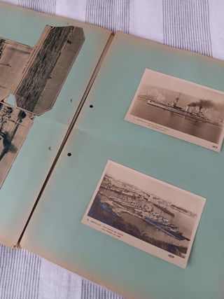 ALBUM 1930 RECORTES PRENSA MARINA GUERRA ESPAÑA