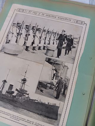 ALBUM 1930 RECORTES PRENSA MARINA GUERRA ESPAÑA