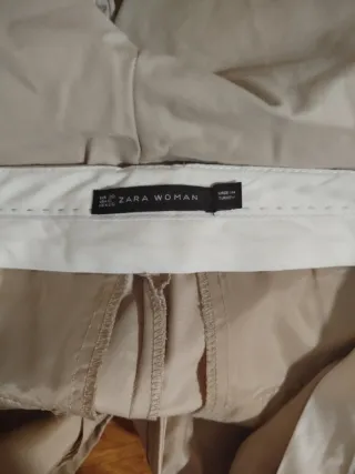 Pantalón Chino Zara Beige