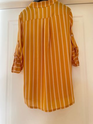 Camicia Made in Italy a righe stile boho chic