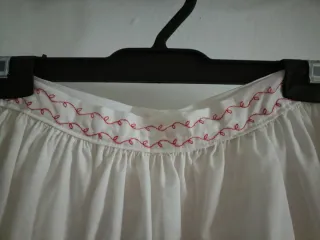 Enaguas blancas traje regional