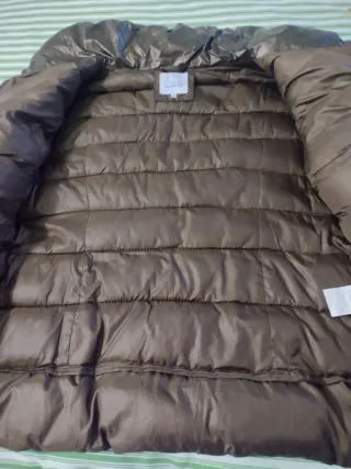 Plumífero mujer marrón