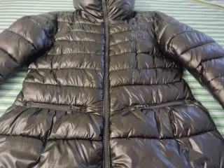 Plumífero mujer marrón