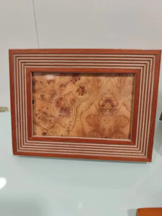 3 Portafotos de madera