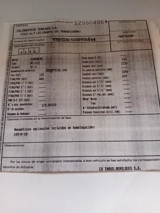 Remolque Comanche Blanco
