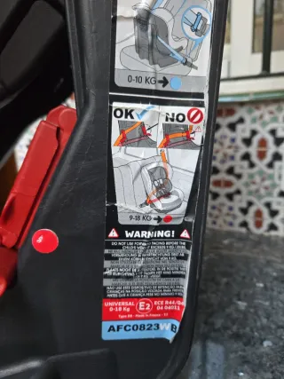 Silla de coche para bebé Prenatal 0-18kg.