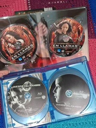 PACK BLU-RAY LOS JUEGOS DEL HAMBRE Y EN LLAMAS