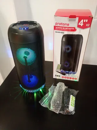 Altavoz Protone SHR130 Bluetooth Negro