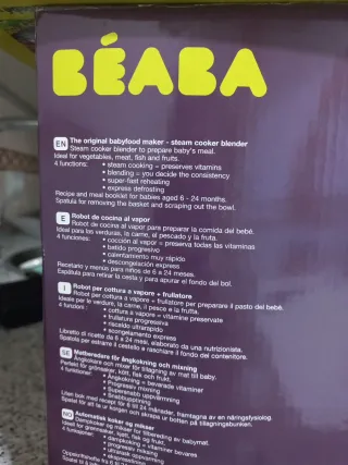 Robot cocina vapor BEABA Babycook original