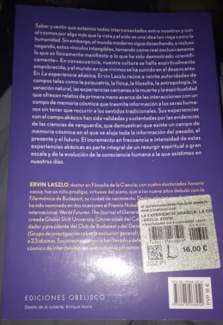 2 libros Ervin Laszlo