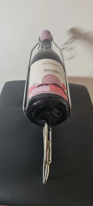 Portabottiglie vino carrello argento