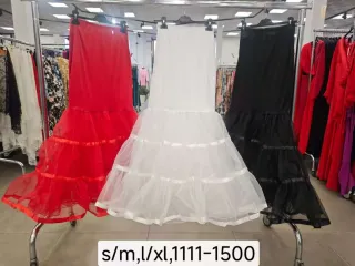 Cancán Flamenco Negro, Rojo y Blanco