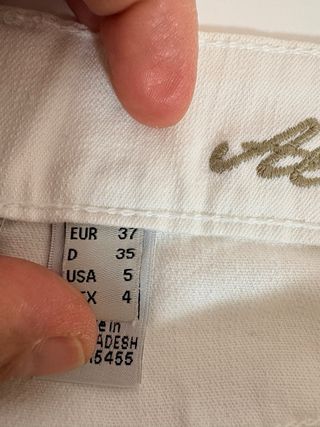 Pantalón vaquero blanco Mango mujer