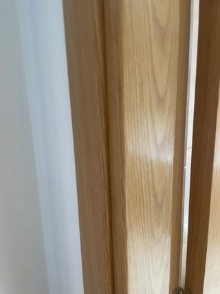 Puerta de roble 5+1+1(doble salón cristal)