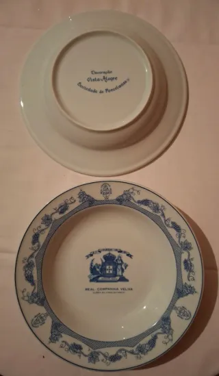 Pratos Real Companhia Velha da Vista Alegre