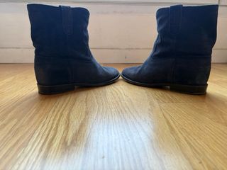 Botines Isabel Marant Ante Azul Marino