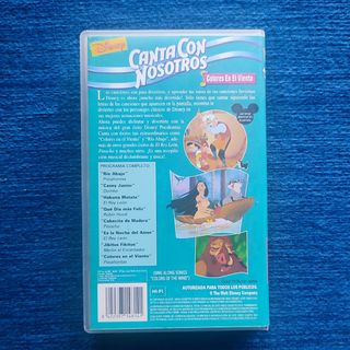 VHS Disney "Canta con Nosotro"s Pocahontas