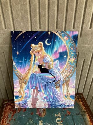 Placa Metal Sailor Moon - Solo envio