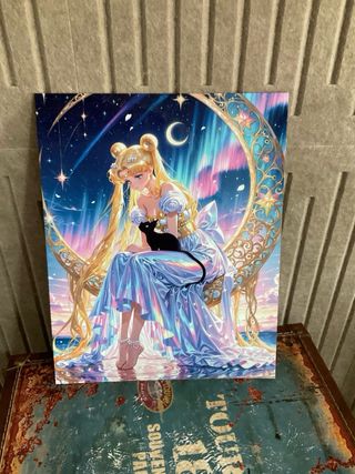 Placa Metal Sailor Moon - Solo envio