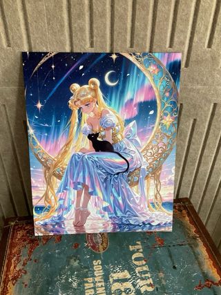 Placa Metal Sailor Moon - Solo envio