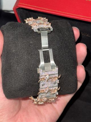 Reloj Cartier Santos Diamantes Oro Rosa