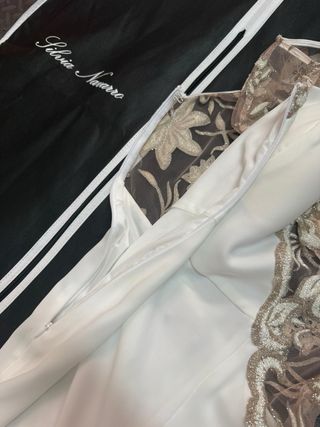 Vestido Silvia Navarro blanco