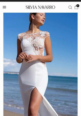Vestido novia Silvia Navarro blanco