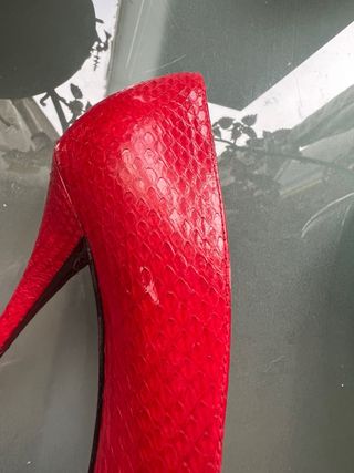 Zapatos Bimba y Lola rojos tacón 10 cm