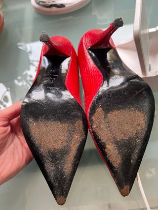 Zapatos Bimba y Lola rojos tacón 10 cm