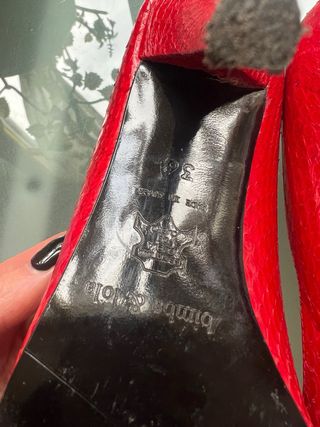 Zapatos Bimba y Lola rojos tacón 10 cm