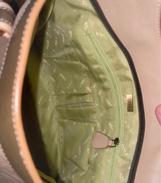 Bolso Tous Beige y Verde Militar