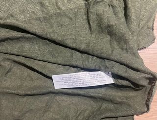 Top sin mangas lino verde Massimo Dutti