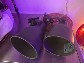 2 Apliques dormitorio metal gris antracita Ikea