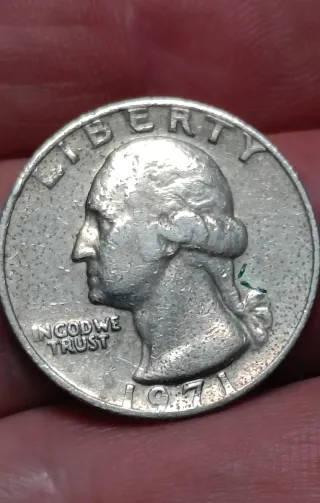Moneda Cuarto de Dólar 1971