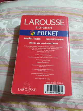 Larousse Diccionario Pocket: Espanol-Ingles/Ing...