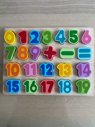 Puzzle de madera números 0-19