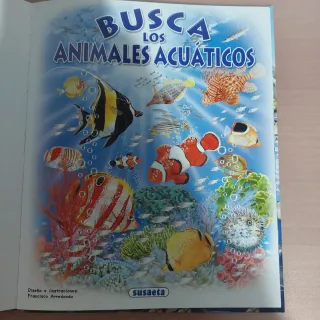Libro "Busca los Animales Acuáticos" - Susaeta