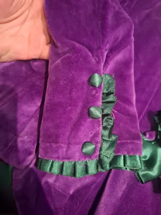 Corpiño Fallera Morado y Verde