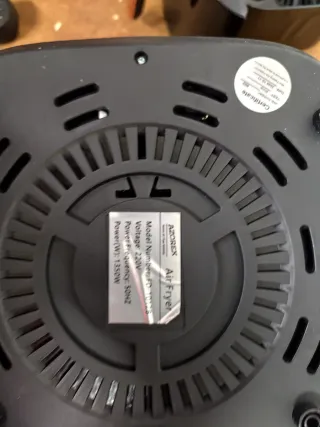 Freidora de aire negra