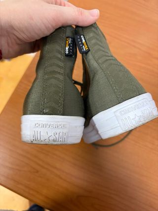 Botas Converse All Star Verde Militar Talla 40