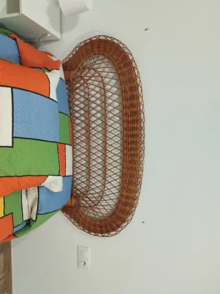 Cabecero de Mimbre y Tela