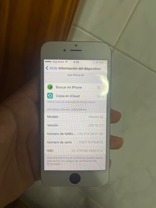 iPhone 6 Plata/Blanco