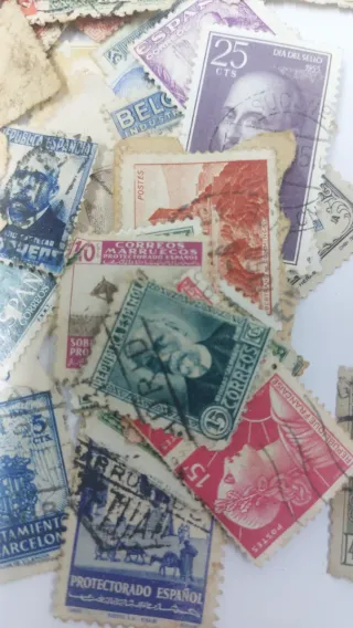 Sello español 40 céntimos Golfo de Guinea