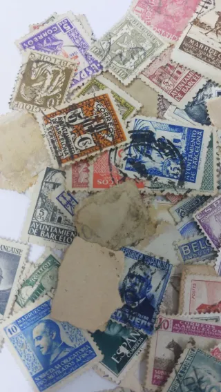 Sello español 40 céntimos Golfo de Guinea