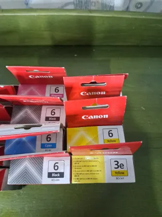 Lote 13 cartuchos tinta Canon BCI-6M BCI-6Y