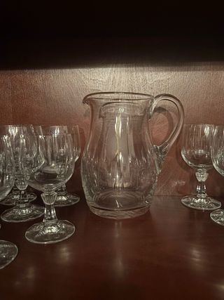 Juego Vajilla Cristal Bohemia Vintage