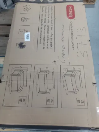 Banco Arcon Exterior Keter Beige/Marrón