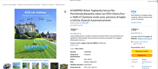 Robot Tagliaerba Senza Filo 1600 m²